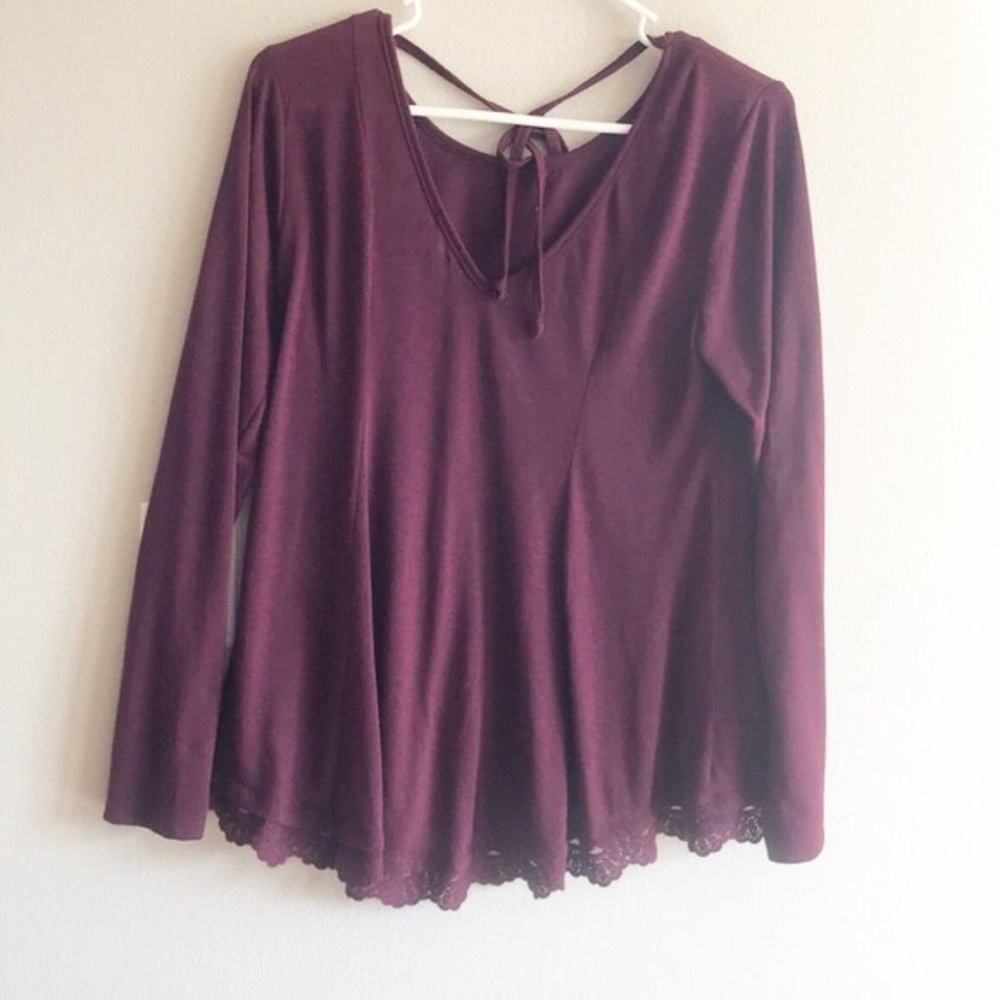 Xhilaration blouse maroon L